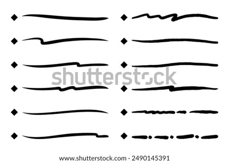 Collection of isolated vector outline to do lists.