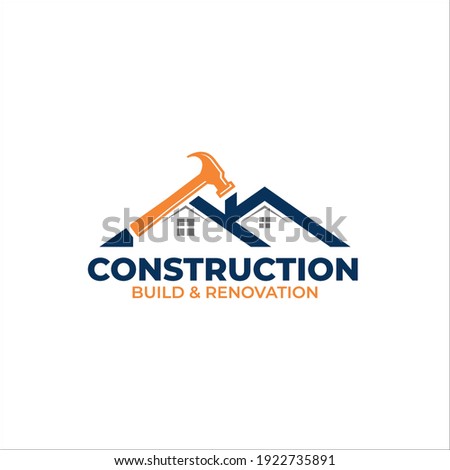 Illustration vector graphic of Construction, home repair, and Building Concept Logo Design template