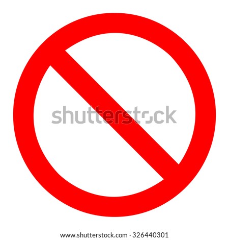 Prohibition Sign Template