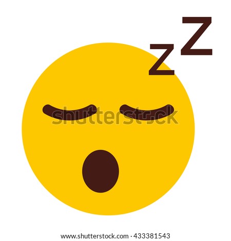 Sleeping Cartoon Face Vector Icon