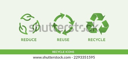 icons recycle reduce reuse recycle recycle symbol Ecology An ecological metaphor for ecological waste management. Reduce, reuse, recycle.