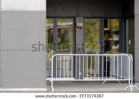 Similar – Image, Stock Photo personnel entrance Facade