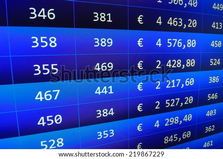 Graph background. Blue stock market. Stock market quotes. Computer screen live display. Business trade. Stock share prices. Stock share prices. Stock market. Data analyzing. Computer screen.