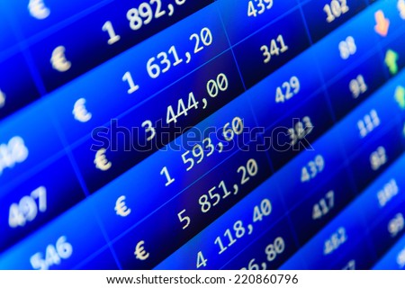 Charts and quotes on display. Sale of stock exchanges. Stock market chart on green background. Business stock exchange. Stock exchange market business. Business partnership and cooperation.