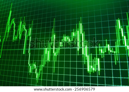 Data on live computer screen. Display of quotes pricing graph visualization. Stock market graph and bar chart price display. Abstract financial background trade colorful MORE SIMILAR IN MY GALLERY