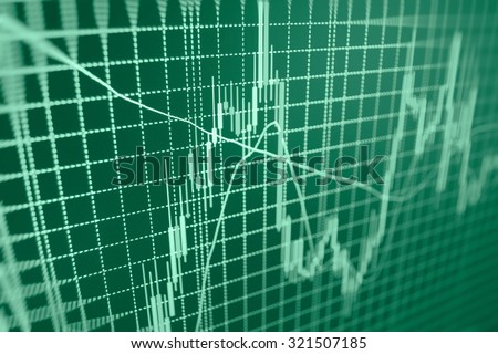 Stock exchange graph screen management monitor report  capital technology digital increase index blue currency economic banking commerce ticker investor success loss analysis illustration abstract