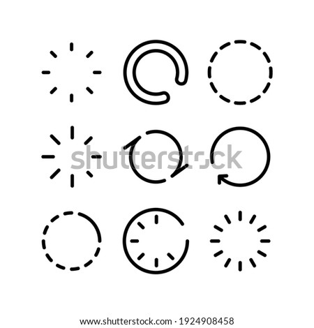 loading icon or logo isolated sign symbol vector illustration - Collection of high quality black style vector icons
