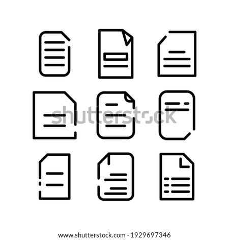document icon or logo isolated sign symbol vector illustration - Collection of high quality black style vector icons
