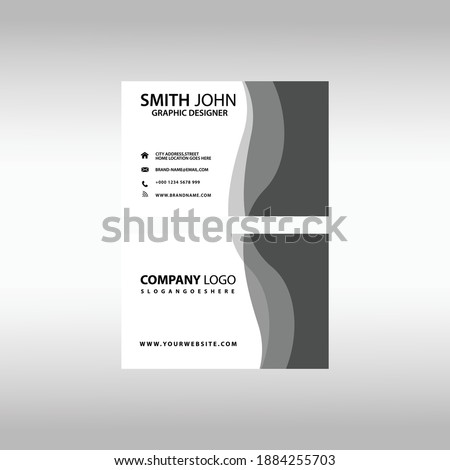 Id Card and business card design, professional name card template vector