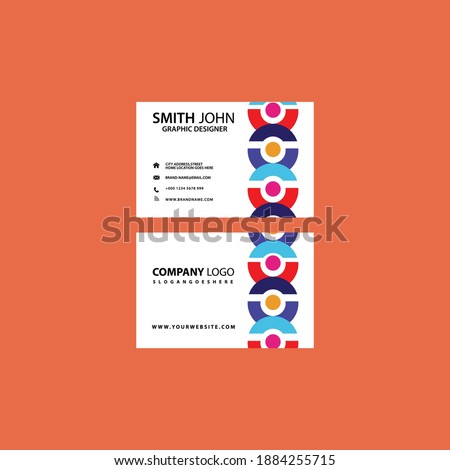 Id Card and business card design, professional name card template vector