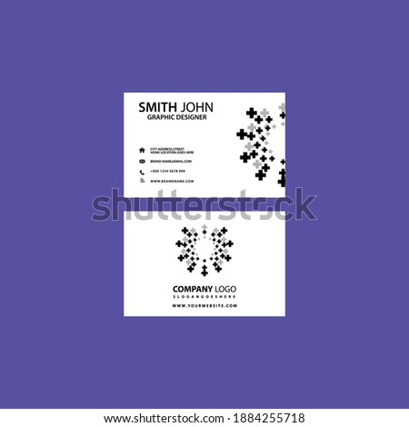 Id Card and business card design, professional name card template vector