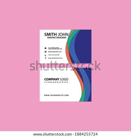 Id Card and business card design, professional name card template vector