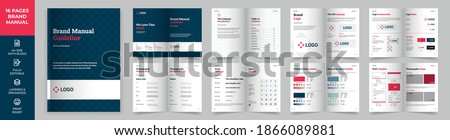 Brand Manual Template, Simple style and modern layout Brand Style , Brand Identity, Brand Guideline, Guide Book