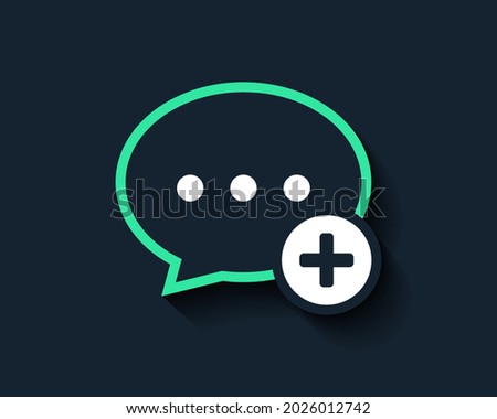 Add comment. Create new chat message. Illustration vector