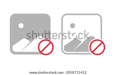 No image icon. Picture prohibited. No photo available. Missing image 
