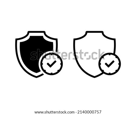 Long term protection icon. Vector illustration