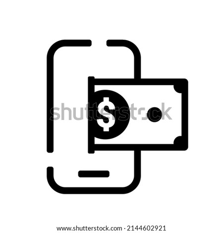 Save money online digital, mobile wallet. Top up payment. Vector illustration