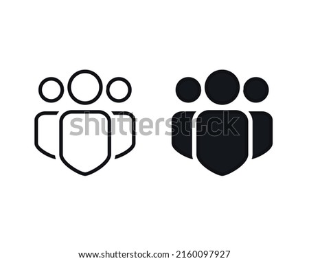 Teams icon. Comunity sign. Vector illustration