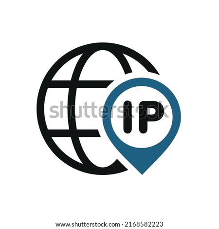 IP connection icon. Vector illustration
