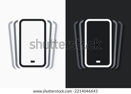 Smartphone vibration icon. Phone shaking. Illustration vector