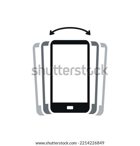 Phone shaking. Smartphone vibration icon. Illustration vector
