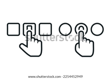 Click selection iocn. Illustration vector