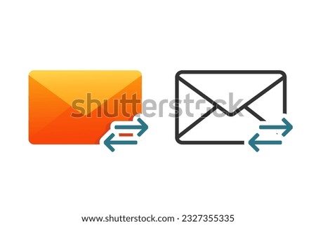 Email sharing icon. Illustration vector