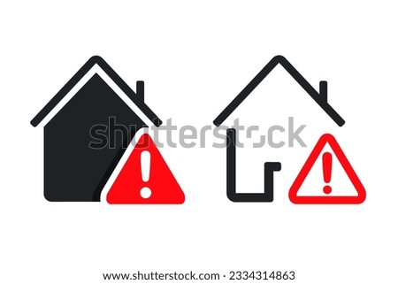 House warning icon. Illustration vector
