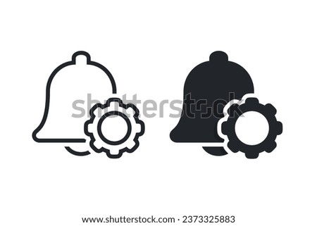 Bell alarm machine. Illustration vector