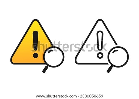 Search waning problem. Illustration vector