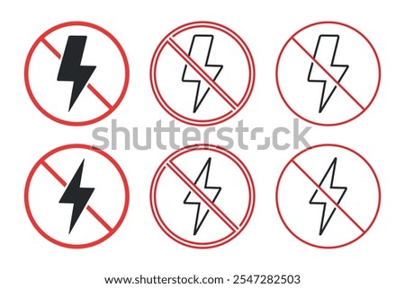 No flash, lightning. Illustration vector