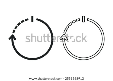 Reset power icon. Illustration vector