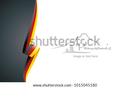 Germany abstract flag brochure cover poster wall mural background vector