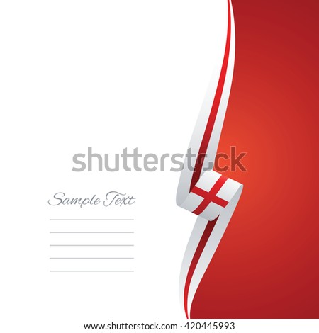England right side brochure cover vector