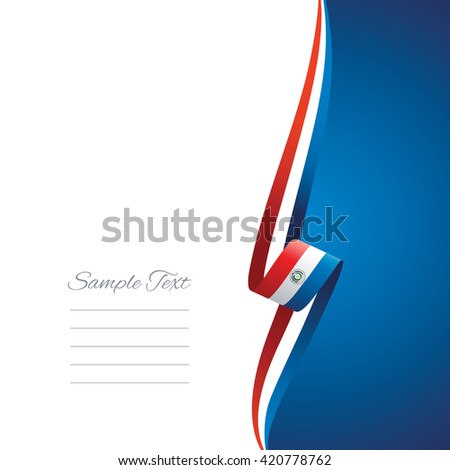 Paraguay right side brochure cover vector