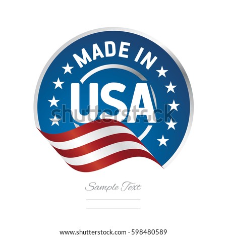 Made in USA label logo stamp certified