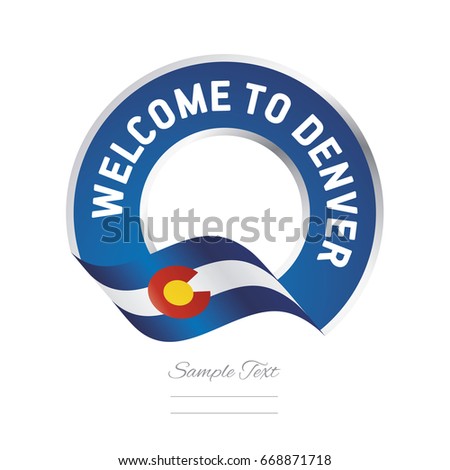 Welcome to Denver Colorado flag logo icon