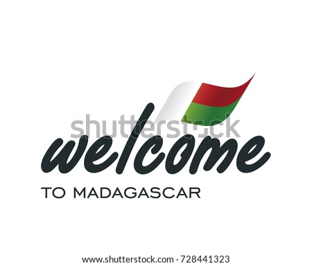 Welcome to Madagascar flag sign logo icon