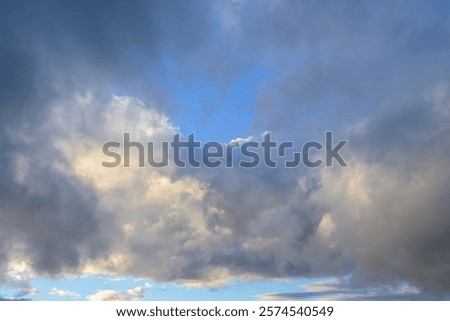 Similar – Image, Stock Photo Silhouettes of some wind mills on the top of a mountain during a super orange sunset with copy space peaceful