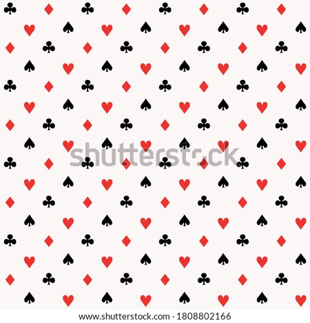 Playing cards symbols pattern, pips background