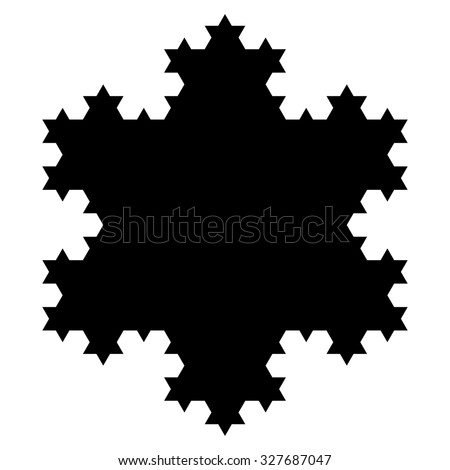 Snowflake icon vector, snow logo design element, winter symbol