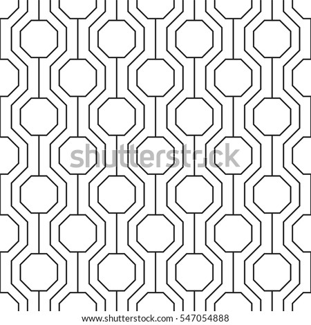 Octagons pattern, abstract geometric background