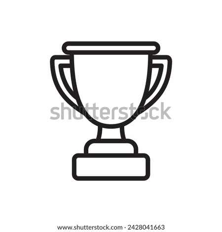 trophy icon design vector template