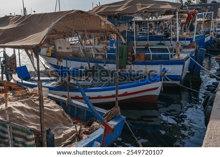 Similar – Image, Stock Photo Old fishing cutter