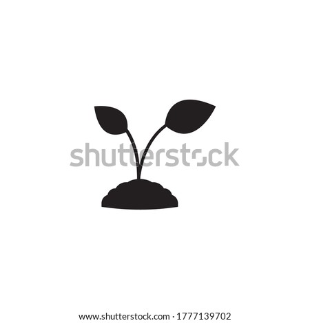 plant icon  vector design illustration background Сток-фото © 