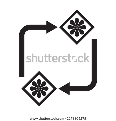 Replacement icon vector illustration symbol design