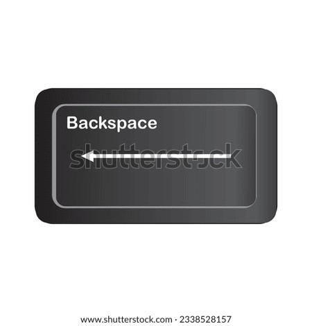 Backspace button icon vector illustration symbol design