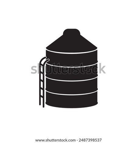 silo icon illustration symbol design