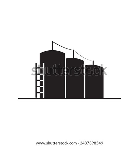 silo icon illustration symbol design