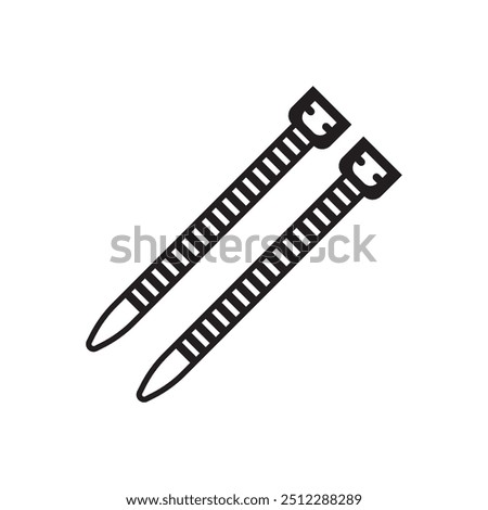 Cable tie icon illustration element design